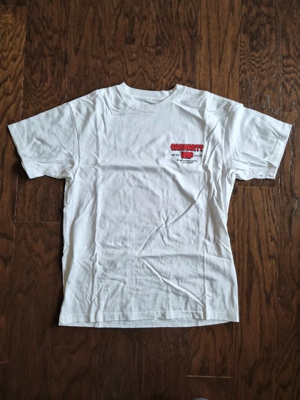 Carhartt WIP USA T-Shirt Mens Small White Graphic Tee Eagle I034227